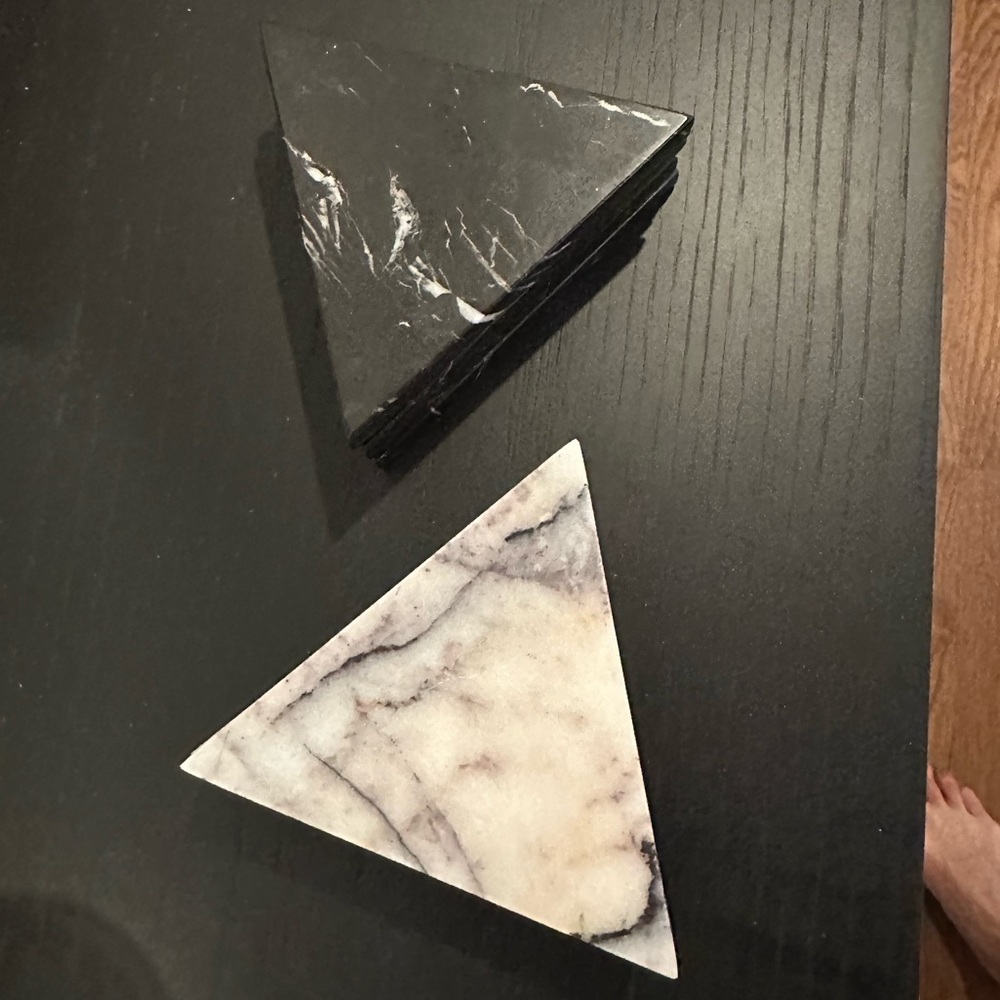 Set of 8 marble coasters